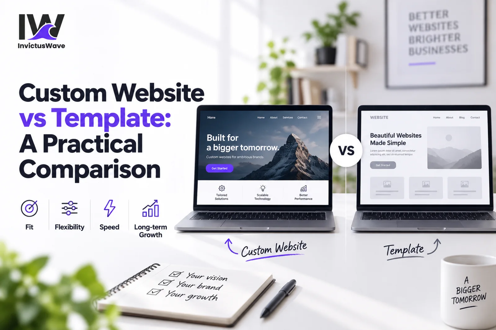 Custom Website or Template: Which Is Better for Business?