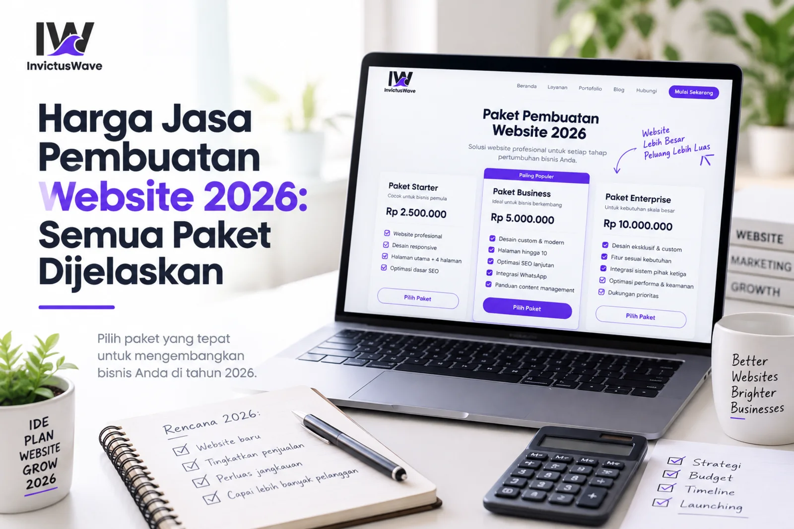 Harga Jasa Pembuatan Website 2026: Semua Paket Dijelaskan