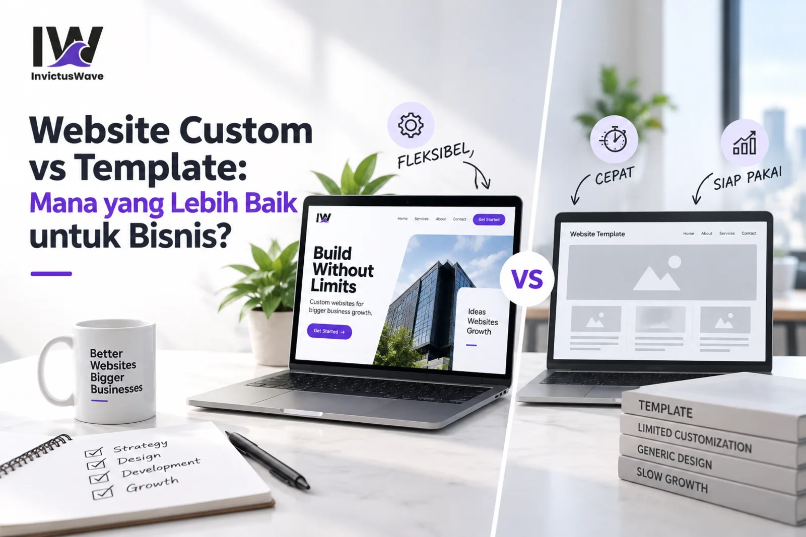 Website Custom vs Template: Mana yang Lebih Baik untuk Bisnis?